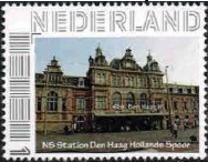 year=2015 ??, Dutch personalized stamp with The Hague station Hollands Spoor(Den Haag / 's-Gravenhage)